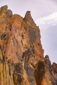 rock climbing at Smith Rock in Bend, Oregon