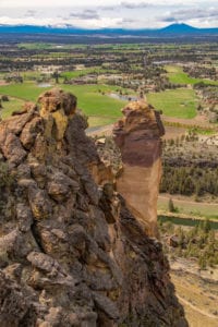 Climbing Monkey Face at Smith Rock