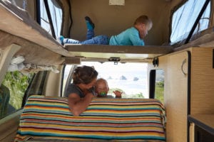 Family camping on Oregon Coast - ROAMERICA campervans