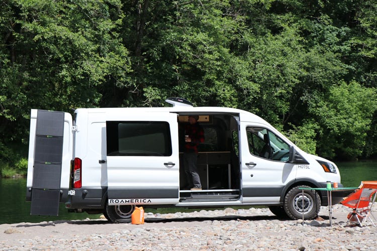 Inside the new Ford Transit Campervan conversion