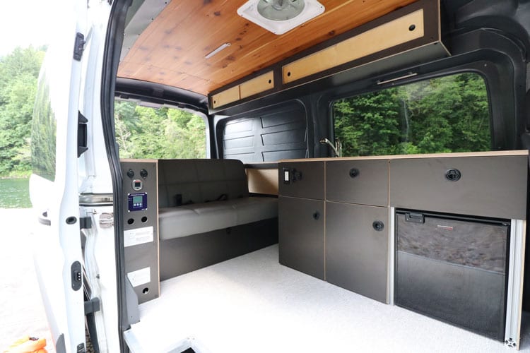 Inside the new Ford Transit Campervan conversion