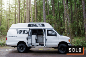2wd Ford Econolibe Sportsmobile for sale in Portland, Oregon through Roamerica camper van rental company