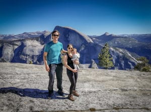 Road trip itinerary Yosemite, hiking along the way with a baby