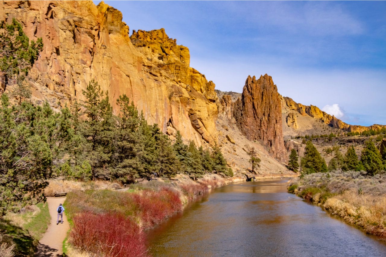 Smith Rock outside of Bend, Oregon is a great spot to hike and camp