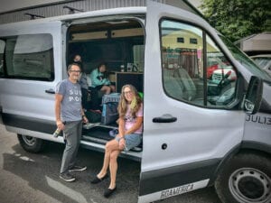 Ford Transit camper van full and ready to hit the open road