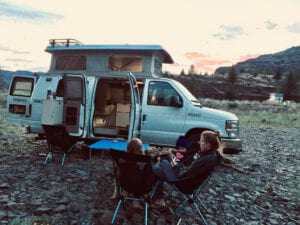 Relaxing times brought to you by Ford camper van!