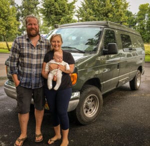 Babies first camper van trip!