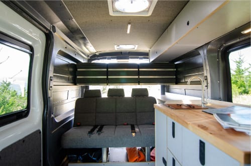 4x4 Ford Transit campervan in Hood River. Built by Axis Vans
