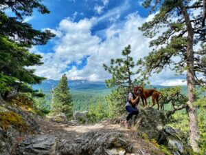 Hike overlooking the Mt Hood wilderness