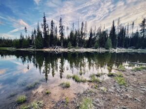 Beautiful lake in central Oregon