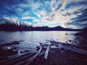 Beautiful lake in central Oregon